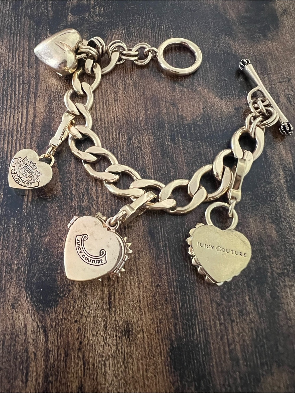 Juicy Couture Heart Charms Bracelet - Picture 11 of 12